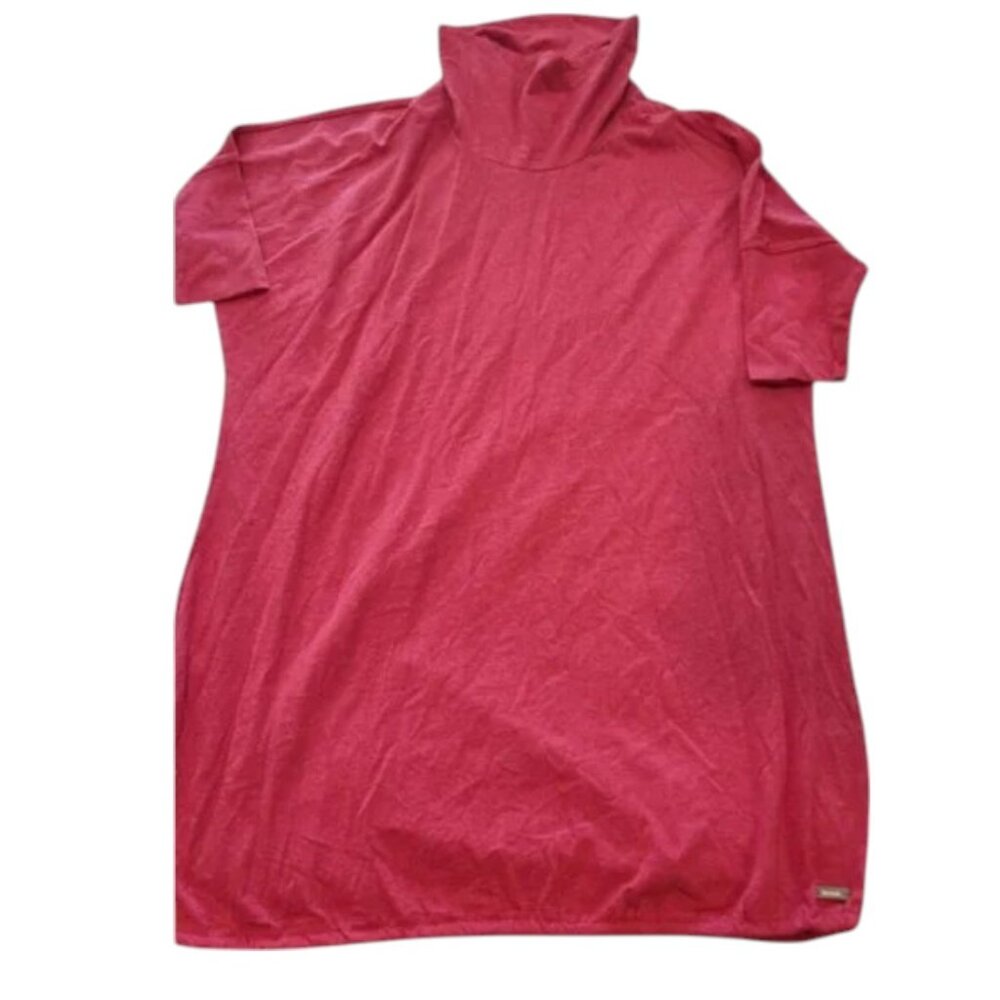 Bench NWT Womens Pink Funnel Neck Short Sleeve Top Cowl Neck Shirt Size S